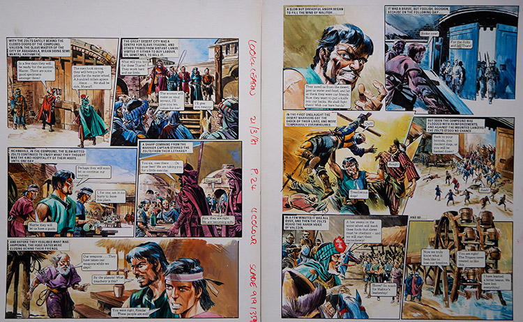 Over-Powered from 'The War of The Zolts' (TWO pages) (Originals) (Signed) by The Trigan Empire (Gerry Wood) at The Illustration Art Gallery