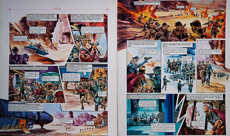 Surrender from 'More Trouble in Zabriz' (TWO pages) (Originals) by The Trigan Empire (Gerry Wood) at The Illustration Art Gallery