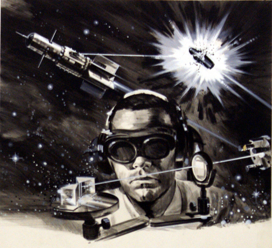 War Games in Space (Original) art by Gerry Wood Art at The Illustration Art Gallery
