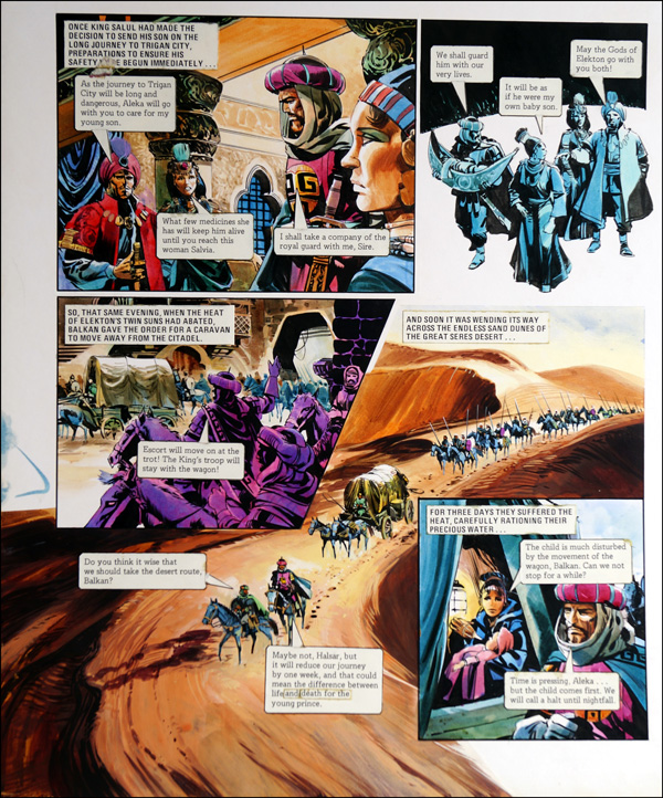 Trigan Empire: Mercy Mission (20 Feb 1982) (Original) by The Trigan Empire (Gerry Wood) at The Illustration Art Gallery