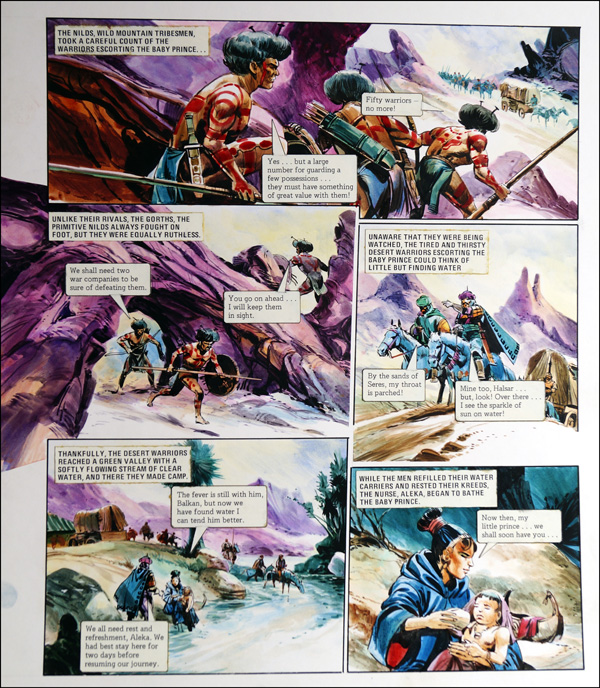 Trigan Empire: Mercy Mission (6 March 1982) (TWO pages) (Originals) by The Trigan Empire (Gerry Wood) at The Illustration Art Gallery