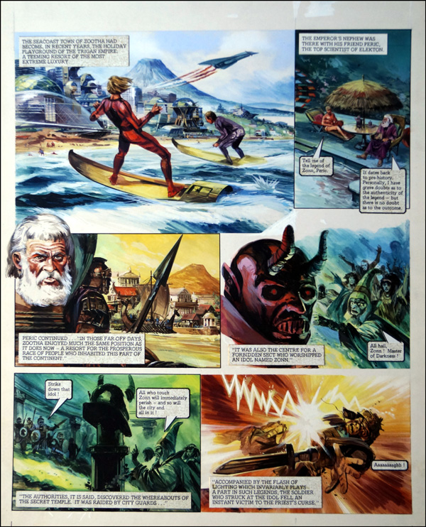 Trigan Empire: All Hail Zonn (TWO pages) (Originals) by The Trigan Empire (Gerry Wood) at The Illustration Art Gallery
