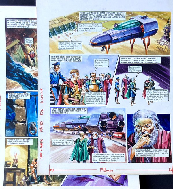 The Trigan Empire: The Waiting Game (19-01-1980) (TWO pages) (Originals) by The Trigan Empire (Gerry Wood) at The Illustration Art Gallery