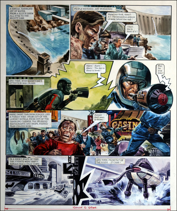 Trigan Empire: Welcome to the Machine (TWO pages) (Originals) by The Trigan Empire (Gerry Wood) at The Illustration Art Gallery