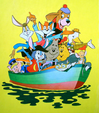 Animals in a Boat (Original)