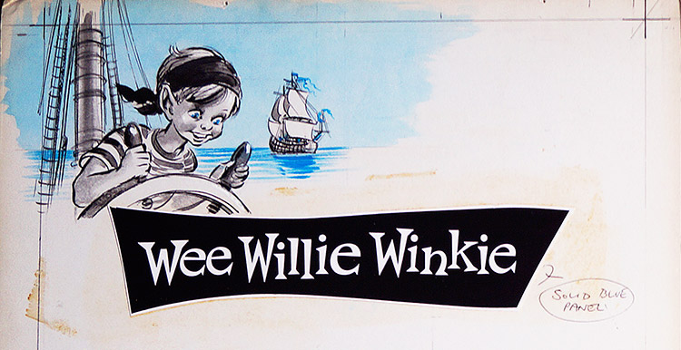 Willie at The Wheel (Original) by Wee Willie Winkie (Worsley) at The Illustration Art Gallery