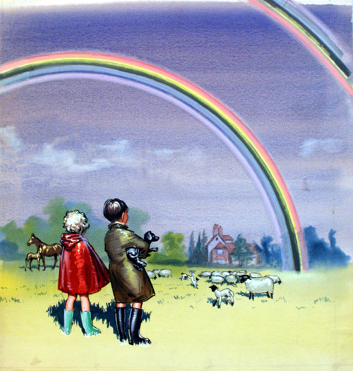 R is for Rainbow (Original) by John Worsley Art at The Illustration Art Gallery